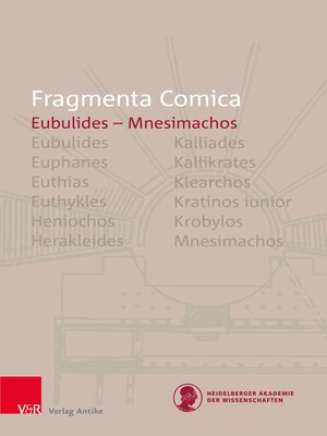 cover image of FrC 16.5 Eubulides – Mnesimachos